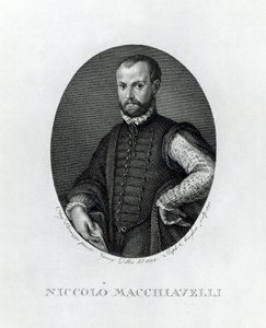 Niccolo Machiavelli（1469-1527）的肖像，由Rafaello Morgan（1758-1833）于1795年刻。 作者 Agnolo Bronzino